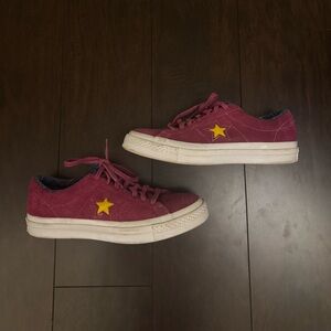 rare color converse one star trainers